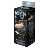 Телесный пустотелый харнесс MEN Style - 17,5 см. - LOVETOY (А-Полимер) - купить с доставкой в Новокуйбышевске