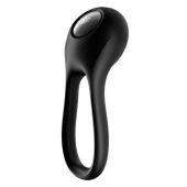 Черное эрекционное виброкольцо Majestic Duo - Satisfyer - в Новокуйбышевске купить с доставкой