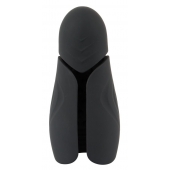 Черный силиконовый вибромастурбатор с нагревом Masturbator with 2 Functions - Orion - в Новокуйбышевске купить с доставкой