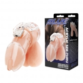 Прозрачная клетка целомудрия Acrylic See-thru Chastity Cage - BlueLine - купить с доставкой в Новокуйбышевске