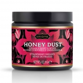 Пудра для тела Honey Dust Body Powder с ароматом клубники - 170 гр. - Kama Sutra - купить с доставкой в Новокуйбышевске