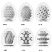 Набор из 6 мастурбаторов Tenga EGG IV с различным рельефом - Tenga - в Новокуйбышевске купить с доставкой