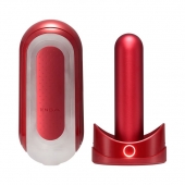 Красный мастурбатор Flip Zero Red   Warmer с подогревом - Tenga - в Новокуйбышевске купить с доставкой
