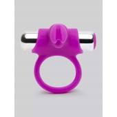 Лиловое виброкольцо с пультом ДУ Remote Control Cock Ring - Happy Rabbit - в Новокуйбышевске купить с доставкой