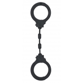 Черные силиконовые наручники Suppression - Lola Games - купить с доставкой в Новокуйбышевске