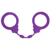 Фиолетовые силиконовые наручники Suppression - Lola Games - купить с доставкой в Новокуйбышевске