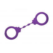 Фиолетовые силиконовые поножи Limitation - Lola Games - купить с доставкой в Новокуйбышевске