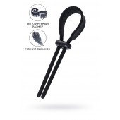 Черное эрекционное лассо на пенис Keb - A-toys - в Новокуйбышевске купить с доставкой