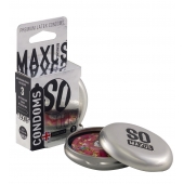 Экстремально тонкие презервативы в железном кейсе MAXUS Extreme Thin - 3 шт. - Maxus - купить с доставкой в Новокуйбышевске