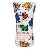 Мастурбатор-туба Keith Haring Soft Tube CUP - Tenga - в Новокуйбышевске купить с доставкой
