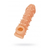 Телесная закрытая насадка с пупырышками Cock Sleeve Size M - 15,6 см. - KOKOS - в Новокуйбышевске купить с доставкой