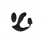 Черный вибромассажер простаты с эрекционным кольцом Strapped   Tapped - Zero Tolerance - в Новокуйбышевске купить с доставкой