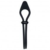 Черное эрекционное лассо с вибропулей Black Tie Affair - Zero Tolerance - в Новокуйбышевске купить с доставкой