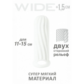 Белый фаллоудлинитель Homme Wide - 13 см. - Lola Games - в Новокуйбышевске купить с доставкой