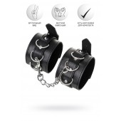 Черные оковы Anonymo из искусственной кожи - ToyFa - купить с доставкой в Новокуйбышевске