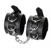 Черные оковы Anonymo из искусственной кожи - ToyFa - купить с доставкой в Новокуйбышевске