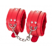 Красные оковы Anonymo из искусственной кожи - ToyFa - купить с доставкой в Новокуйбышевске