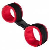 Красно-черные велюровые оковы Anonymo - ToyFa - купить с доставкой в Новокуйбышевске