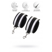 Серебристо-черные наручники Anonymo - ToyFa - купить с доставкой в Новокуйбышевске