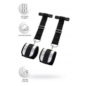 Черно-серебристые фиксаторы для рук на дверь Anonymo - ToyFa - купить с доставкой в Новокуйбышевске