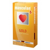 Презервативы Masculan Ultra Gold с золотым напылением и ароматом ванили - 10 шт. - Masculan - купить с доставкой в Новокуйбышевске