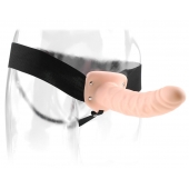 Полый страпон 8  Hollow Strap-On телесного цвета - 19 см. - Pipedream - купить с доставкой в Новокуйбышевске