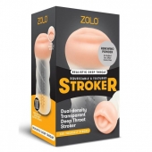 Мастурбатор-ротик ZOLO DEEP THROAT - Zolo - в Новокуйбышевске купить с доставкой