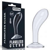 Прозрачный стимулятор простаты Flawless Clear Prostate Plug - 15 см. - Lovetoy - в Новокуйбышевске купить с доставкой