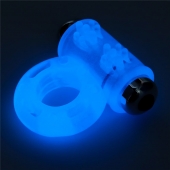 Голубое, светящееся в темноте эрекционное виброкольцо Lumino Play Vibrating Penis Ring - Lovetoy - в Новокуйбышевске купить с доставкой
