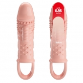 Телесная насадка с вибрацией Cecelia - 18,5 см. - Baile - в Новокуйбышевске купить с доставкой