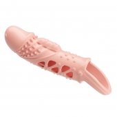 Телесная насадка с вибрацией Cecelia - 18,5 см. - Baile - в Новокуйбышевске купить с доставкой