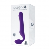 Фиолетовый безремневой страпон Queens L - Adrien Lastic - купить с доставкой в Новокуйбышевске