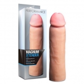 Телесная фаллическая насадка на пенис Magnum Xtender - 23 см. - Blush Novelties - в Новокуйбышевске купить с доставкой