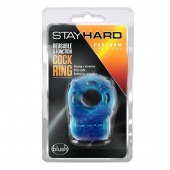 Голубое эрекционное виброкольцо Reusable 5 Function Cock Ring - Blush Novelties - в Новокуйбышевске купить с доставкой