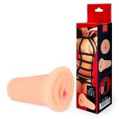 Реалистичный мастурбатор-вагина телесного цвета с вибрацией - Bior toys - в Новокуйбышевске купить с доставкой