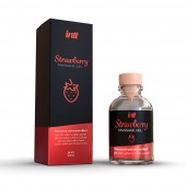 Массажный гель с ароматом клубники Strawberry - 30 мл. - INTT - купить с доставкой в Новокуйбышевске