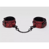 Красно-черные наручники Reversible Faux Leather Wrist Cuffs - Fifty Shades of Grey - купить с доставкой в Новокуйбышевске