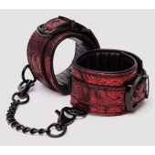 Красно-черные наручники Reversible Faux Leather Wrist Cuffs - Fifty Shades of Grey - купить с доставкой в Новокуйбышевске