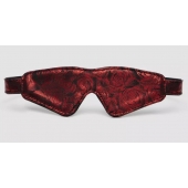 Двусторонняя красно-черная маска на глаза Reversible Faux Leather Blindfold - Fifty Shades of Grey - купить с доставкой в Новокуйбышевске