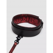 Стильный ошейник с поводком Reversible Faux Leather Collar and Lead - Fifty Shades of Grey - купить с доставкой в Новокуйбышевске