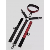 Ошейник с наручниками Reversible Faux Leather Collar and Wrist - Fifty Shades of Grey - купить с доставкой в Новокуйбышевске