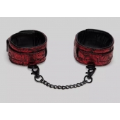 Красно-черные оковы Reversible Faux Leather Ankle Cuffs - Fifty Shades of Grey - купить с доставкой в Новокуйбышевске