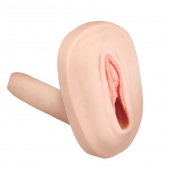 Мастурбатор-вагина с вибрацией и выносным пультом управления REALSTUFF SMOOTH   BALD - Dream Toys - в Новокуйбышевске купить с доставкой