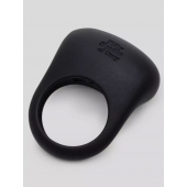 Черное эрекционное виброкольцо Sensation Rechargeable Vibrating Love Ring - Fifty Shades of Grey - в Новокуйбышевске купить с доставкой