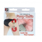 Металлические наручники с розовой меховой опушкой METAL HANDCUFF WITH PLUSH PINK - Dream Toys - купить с доставкой в Новокуйбышевске