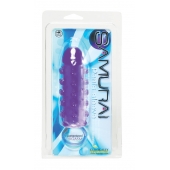 Закрытая фиолетовая насадка с пупырышками SAMURAI PENIS SLEEVE PURPLE - 14,5 см. - NMC - в Новокуйбышевске купить с доставкой