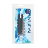 Дымчатая стимулирующая насадка с закрытой головкой SAMURAI PENIS SLEEVE BLACK - 14,5 см. - NMC - в Новокуйбышевске купить с доставкой