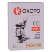 Набор из 4 презервативов OKOTO MegaMIX - Sitabella - купить с доставкой в Новокуйбышевске