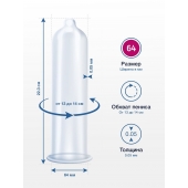 Презервативы MY.SIZE размер 64 - 10 шт. - My.Size - купить с доставкой в Новокуйбышевске