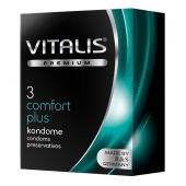 Контурные презервативы VITALIS PREMIUM comfort plus - 3 шт. - Vitalis - купить с доставкой в Новокуйбышевске